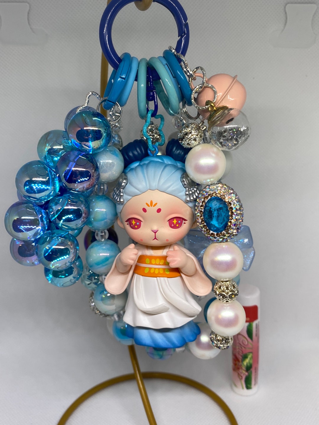 Bunny Blue Keychain - Etsy