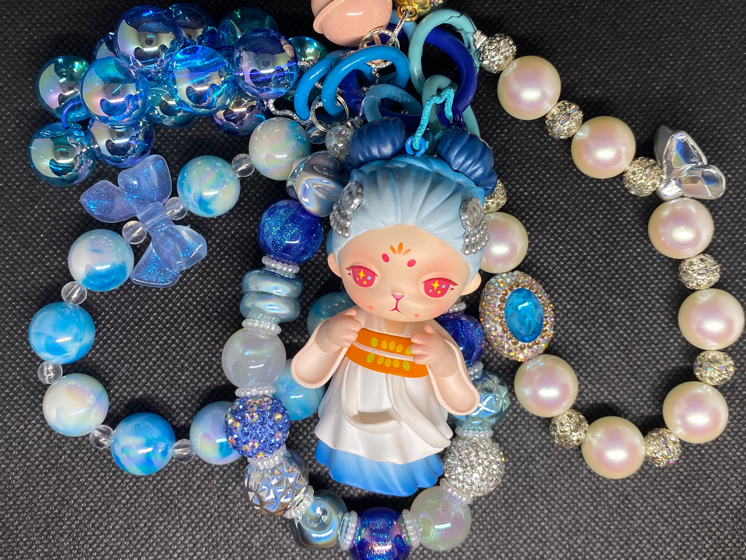 Bunny Blue Keychain - Etsy