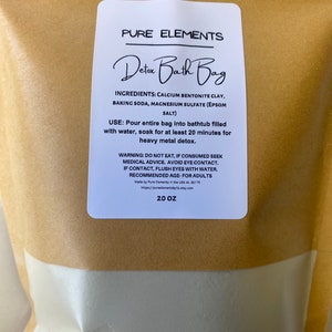 Detox Bag- cleanse- bath detox- heavy metal detox- bath salt- pure elements gift stocking stuffer PureElementsByLiz