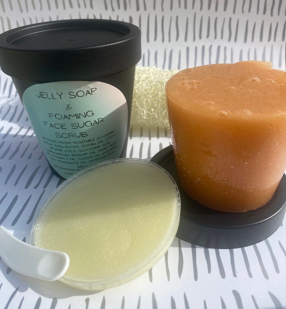Jelly Soap Foaming Sugar Scrub Body Soap Body Wash Face Etsy