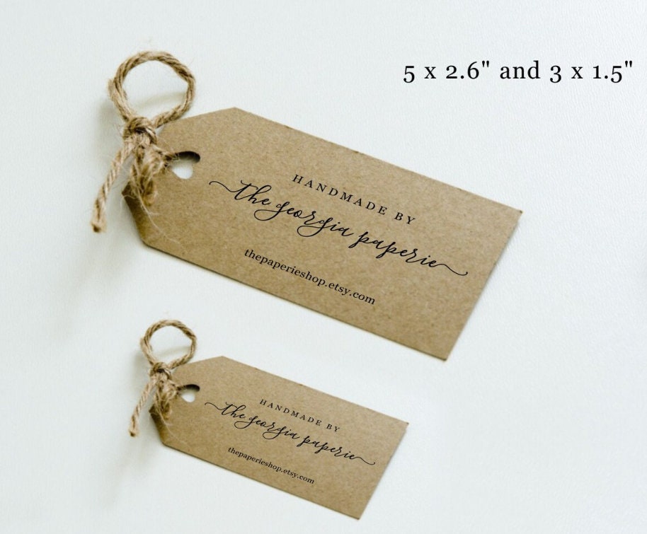 Printable Tag for Handmade Items Template Handmade by Tag Etsy