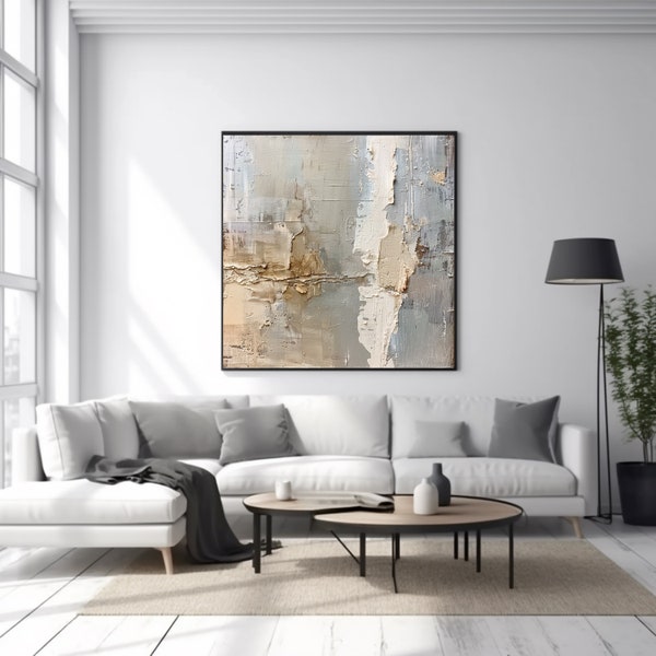 Abstract art, Abstract gold Oil Painting,Canvas Painting,Serene Home Decor,Modern Abstract Art,Made By 13 year old, Vibrant Art, Wall Art,