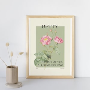 Betty Folklore Poster, Betty Lyrics TaylorSwift Poster, TaylorSwift Decor, Taylor Folklore Print, Cottagecore Wall Art, Taylor Gallery Wall