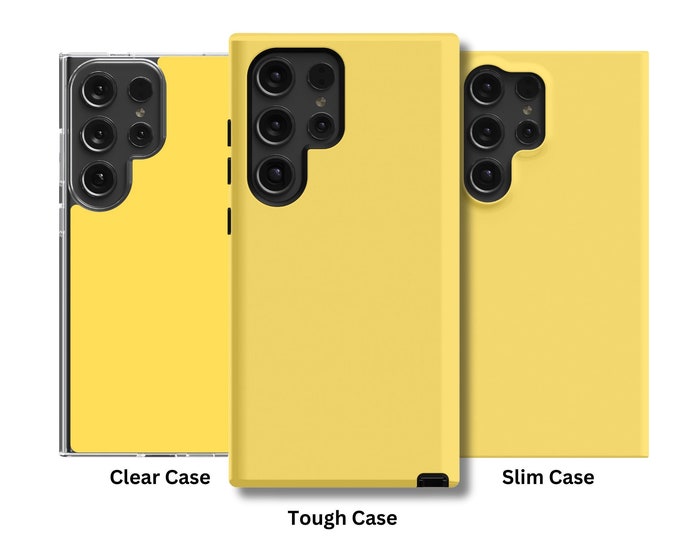 Sunshine Yellow Floral Samsung Case - Bright Blossom -Tough/Slim/Clear Options for Samsung S22/S23/S24, Design - Typically 1-3 Days to Ship