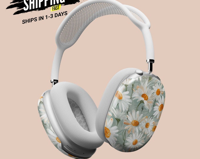 AirPods Max Headphone Covers | White Daisies | AirPods Max Case | AirPod Max Cover