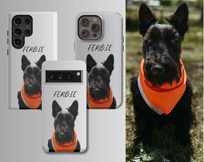 Custom Pet Photo Phone Case for iPhone 12-15 MagSafe  Samsung 21-24 - Personalized Dog  Cat Design Ships in 1-3 Days
