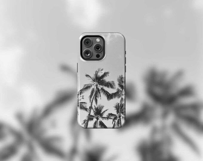 B&W Tropical Palms MagSafe Tough iPhone 13-16 and 16e Case