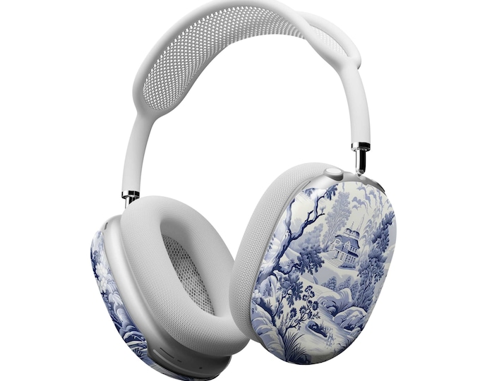 AirPods Max Headphone Covers | Blue Toile | AirPods Max Case | AirPod Max Cover