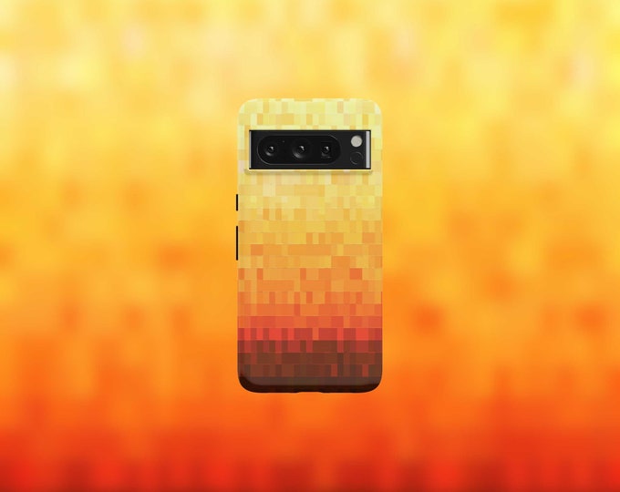 Pixel Gradient Tough Phone Case For Google Pixel 9, 9 Pro, 9 Pro XL, 8, 8 Pro, 7, 7 Pro, 6, and 6 Pro