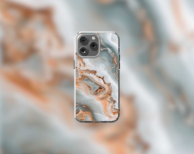 Classic Marble Clear MagSafe iPhone 12-15 Case - Sleek  Stylish Protection