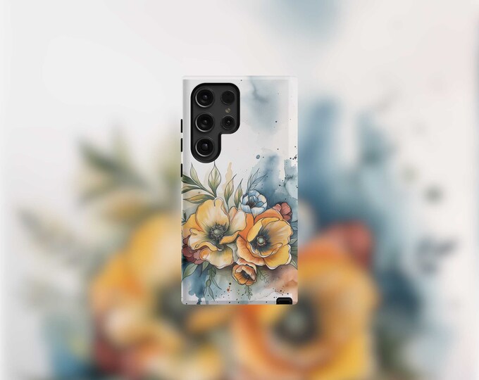 Watercolor Flora Samsung Tough Case - S22-S24 Series