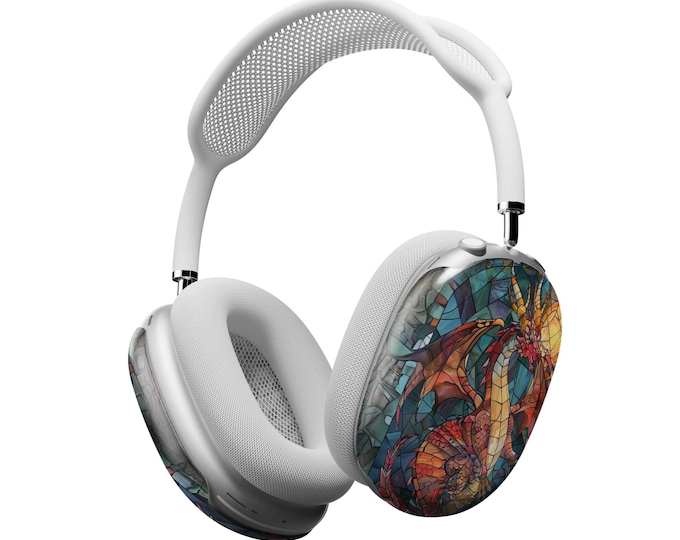 AirPods Max Headphone Covers | Stained Glass Dragon | AirPods Max Case | AirPod Max Cover