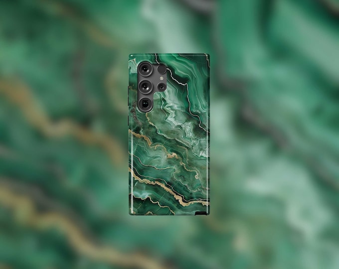Jade Marble Samsung Tough Case - S22-S24 Series