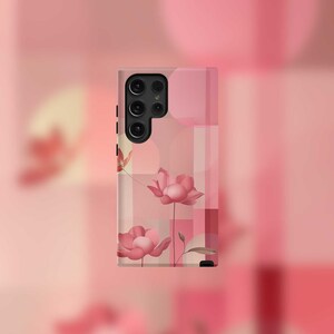 Modern Lotus Samsung Tough Case - S23/S24/S25 Series, Matte/Glossy Finish