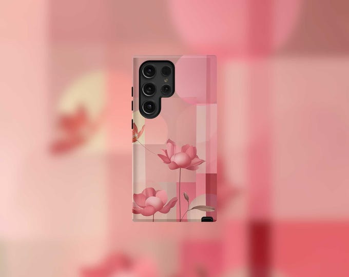 Modern Lotus Samsung Tough Case - S23/S24/S25 Series, Matte/Glossy Finish