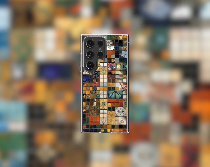 Mosaic Tiles Samsung Clear Case - S22/S23/S24 Series