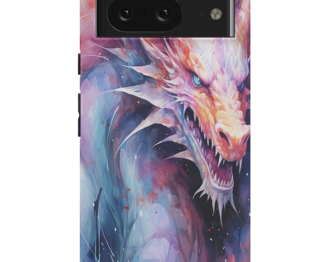 Watercolor Dragon Google Pixel 8 Pro Case - Compatible with Pixel 6/6 Pro/7/7 Pro, Durable Dual-Layer Protection
