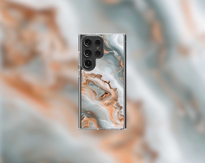 Classic Marble Samsung Clear Case - S22/S23/S24 Series
