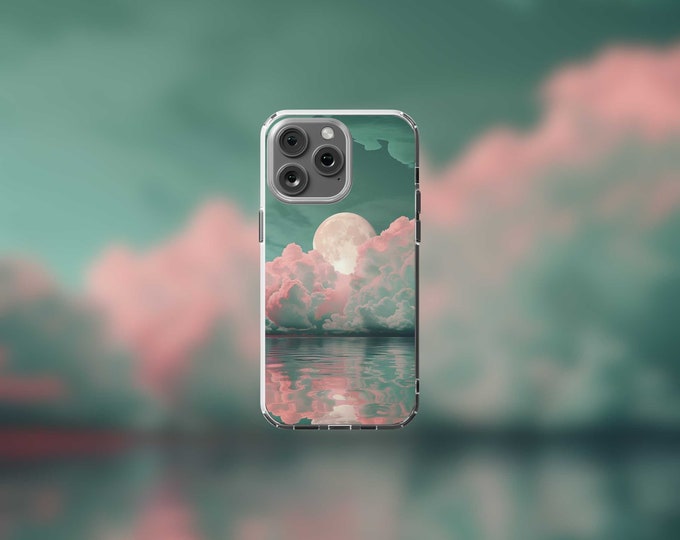 Peaking Moon Clear MagSafe iPhone Case for Models 12-15