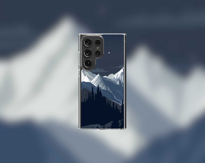 Mountain Peak Samsung Clear Case - S22/S23/S24 Series