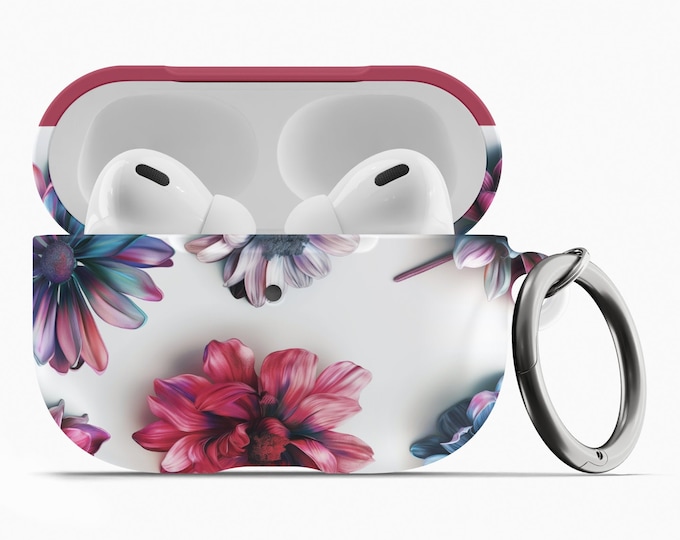 Blossom Elegance AirPod Case w/Keychain - Fits 1st 2nd Gen AirPods AirPod Pros