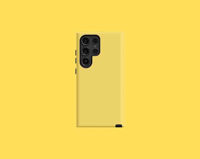 Sunny Yellow Samsung Tough Case - S23/S24/S25 Series, Matte/Glossy Finish