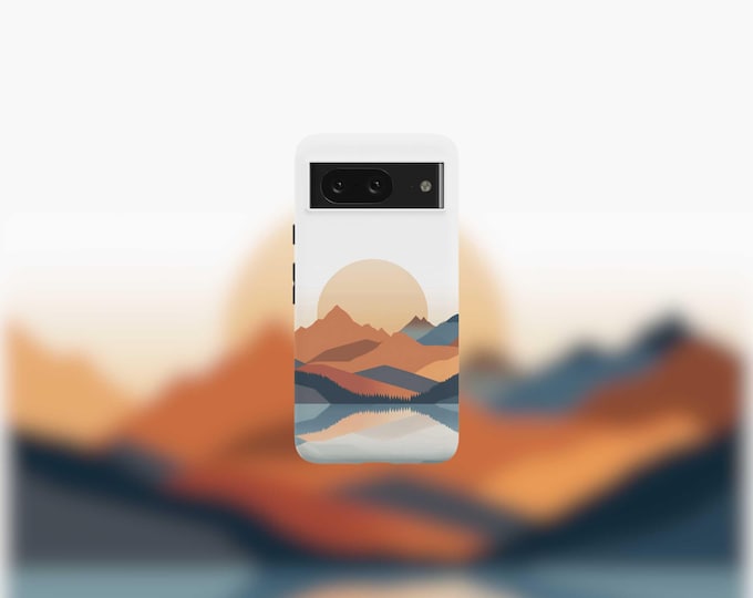 Mountains Landscape Tough Phone Case for Google Pixel 6-9 Series - Durable Stylish Protection