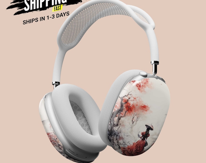 AirPods Max Headphone Covers | Red Toile Lady | AirPods Max Case | AirPod Max Cover
