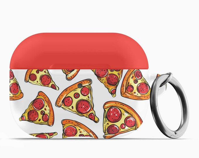 Pizza AirPod Case w/Keychain - Fits 1st 2nd Gen AirPods AirPod Pros