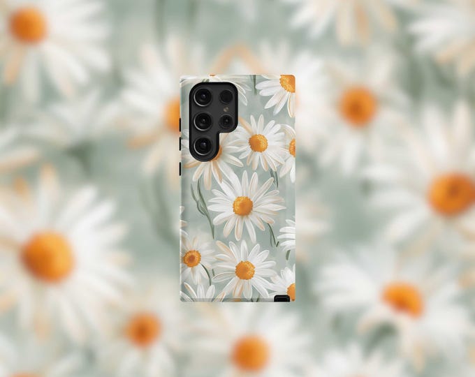 White Daisies Samsung Tough Case - S22-S25 Series