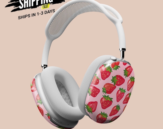 AirPods Max Headphone Covers | Girly Girl Strawberries | AirPods Max Case | AirPod Max Cover