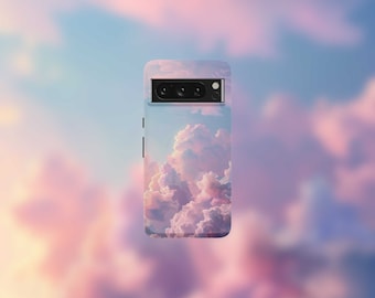 Euphoric Clouds Tough Phone Case For Google Pixel 9, 9 Pro, 9 Pro XL, 8, 8 Pro, 7, 7 Pro, 6, and 6 Pro