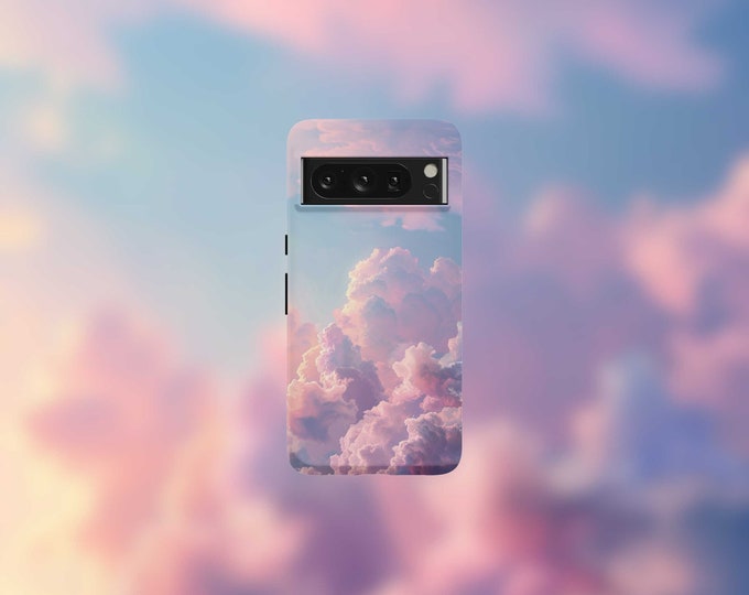 Euphoric Clouds Tough Phone Case For Google Pixel 9, 9 Pro, 9 Pro XL, 8, 8 Pro, 7, 7 Pro, 6, and 6 Pro