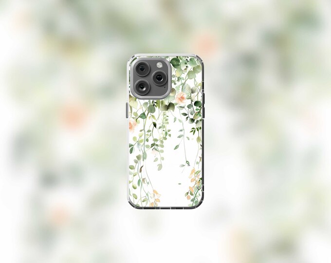 Vines Clear iPhone 12-15 Case with MagSafe Protection