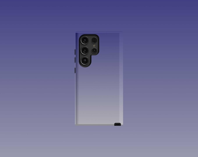 Midnight Silver Samsung Tough Case - S23/S24/S25 Series, Matte/Glossy Finish