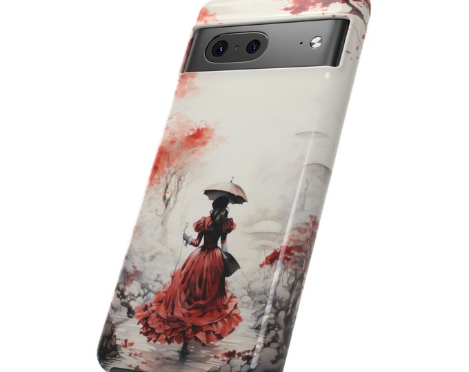 Google Pixel 7, 6 Pro, 6, 5 5G Tough Case | Elegant Watercolor