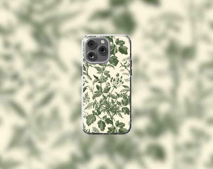Botanicals MagSafe Clear Case for iPhone 13-16  Eco-Friendly Protection