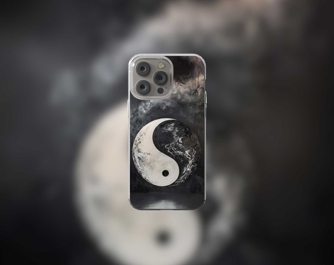 YIN YANG Clear MagSafe iPhone Case for 12-15 Models