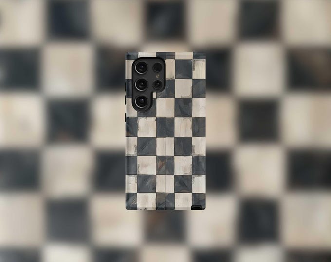 Checkered Samsung Tough Case - S22-S25 Series