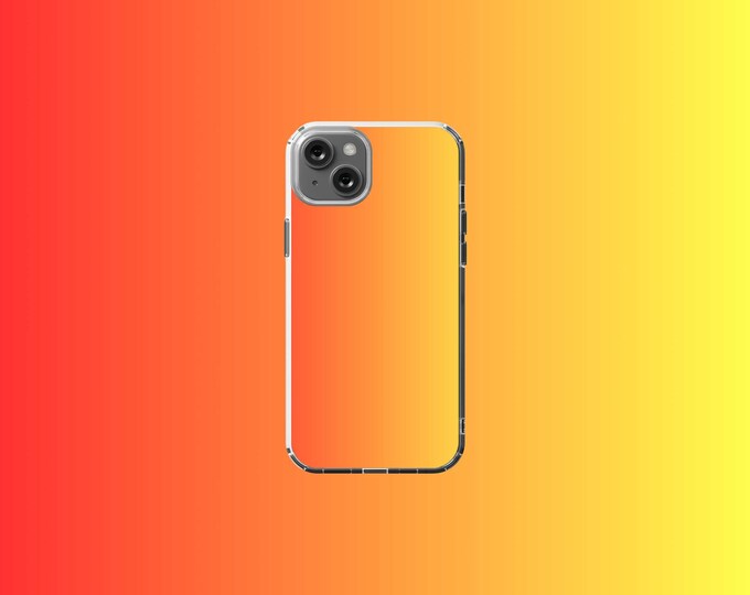 Sunset Gradient Clear MagSafe Case for iPhone 12-15