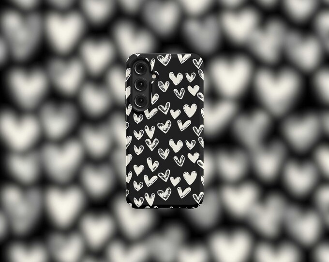 White Hearts Samsung Tough Case - S22-S24 Series