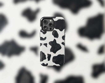 Cow Print MagSafe Tough iPhone 12-15 Case