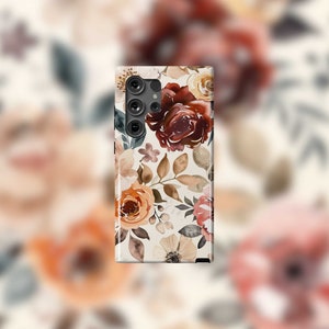 Gedämpftes Aquarell Blumen Samsung Tough Case - S22-S24 Serie