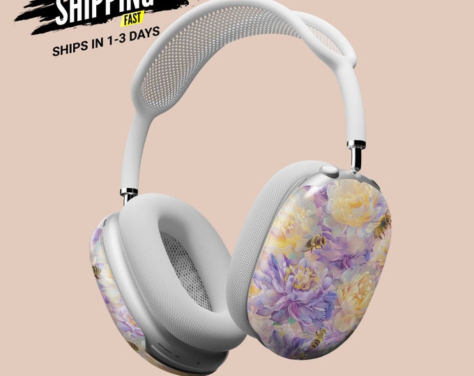 AirPods Max Floral Bee Covers  Stylish Protection Case  Unique AirPod Max Accessory