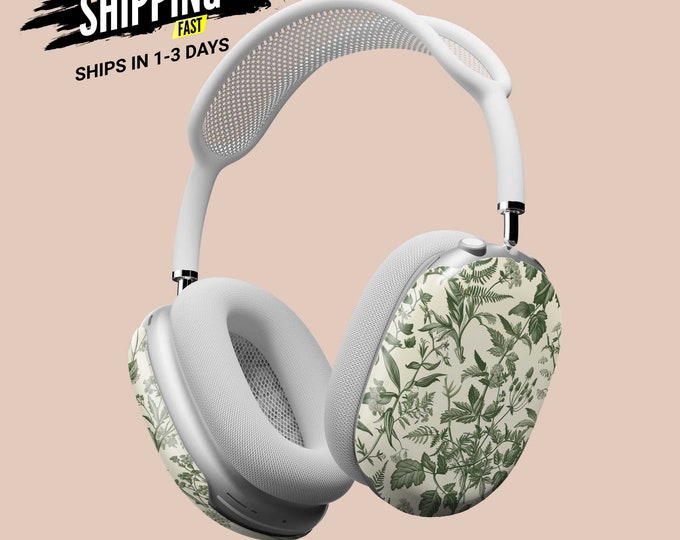AirPods Max Headphone Covers | Green Botanicals | AirPods Max Case | AirPod Max Cover