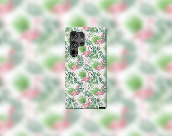 Tropical Flamingos Samsung Tough Case - S22-S24 Series