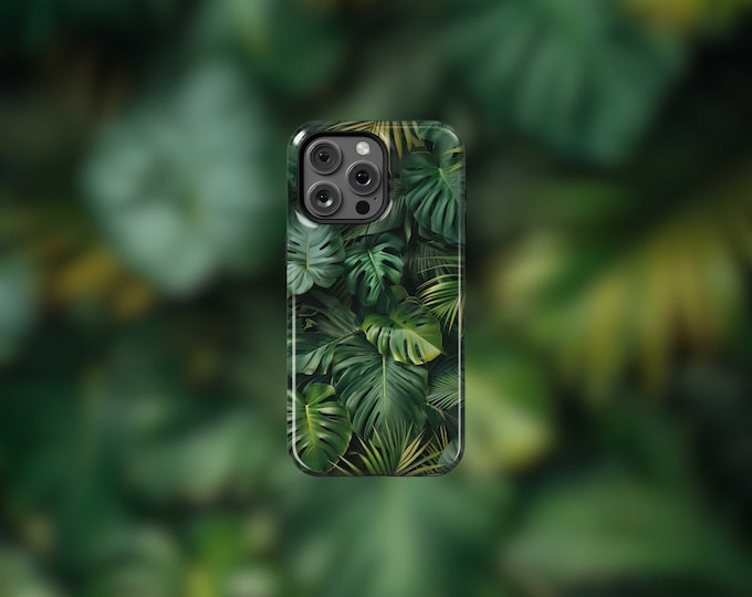 Tropical Palm Leaf's MagSafe Tough iPhone 13-16 and 16e Case
