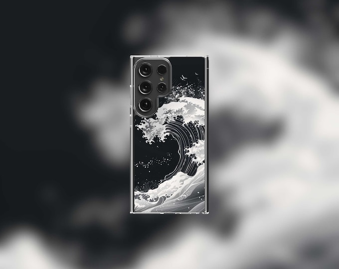 Ocean Waves Samsung Clear Case - S22/S23/S24 Series