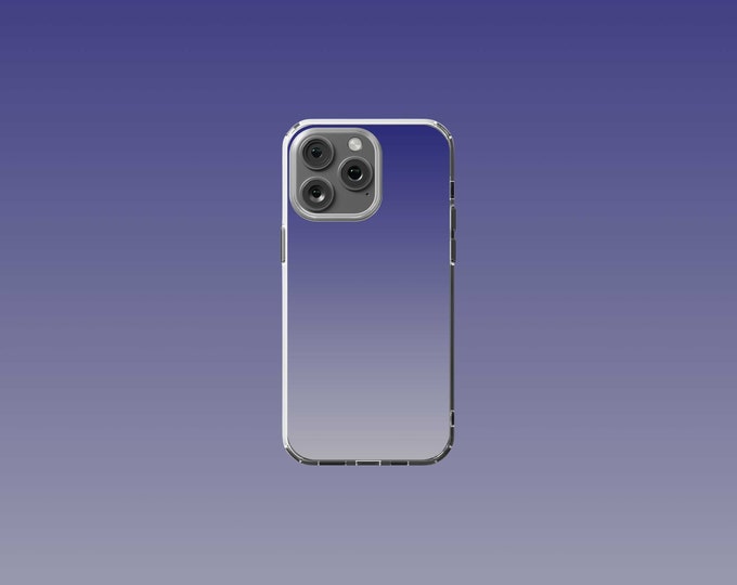 Clear iPhone 12-15 Case with Midnight Silver MagSafe Design