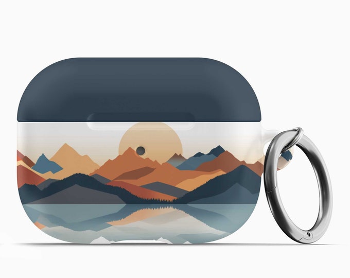 Mountains Landscape AirPod Case w/Keychain - Fits 1st 2nd Gen AirPods AirPod Pros